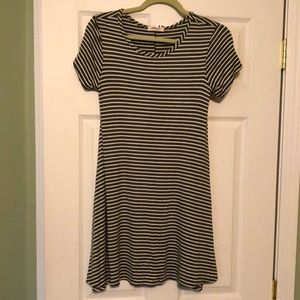 Urban Rose New Striped A-line Dress